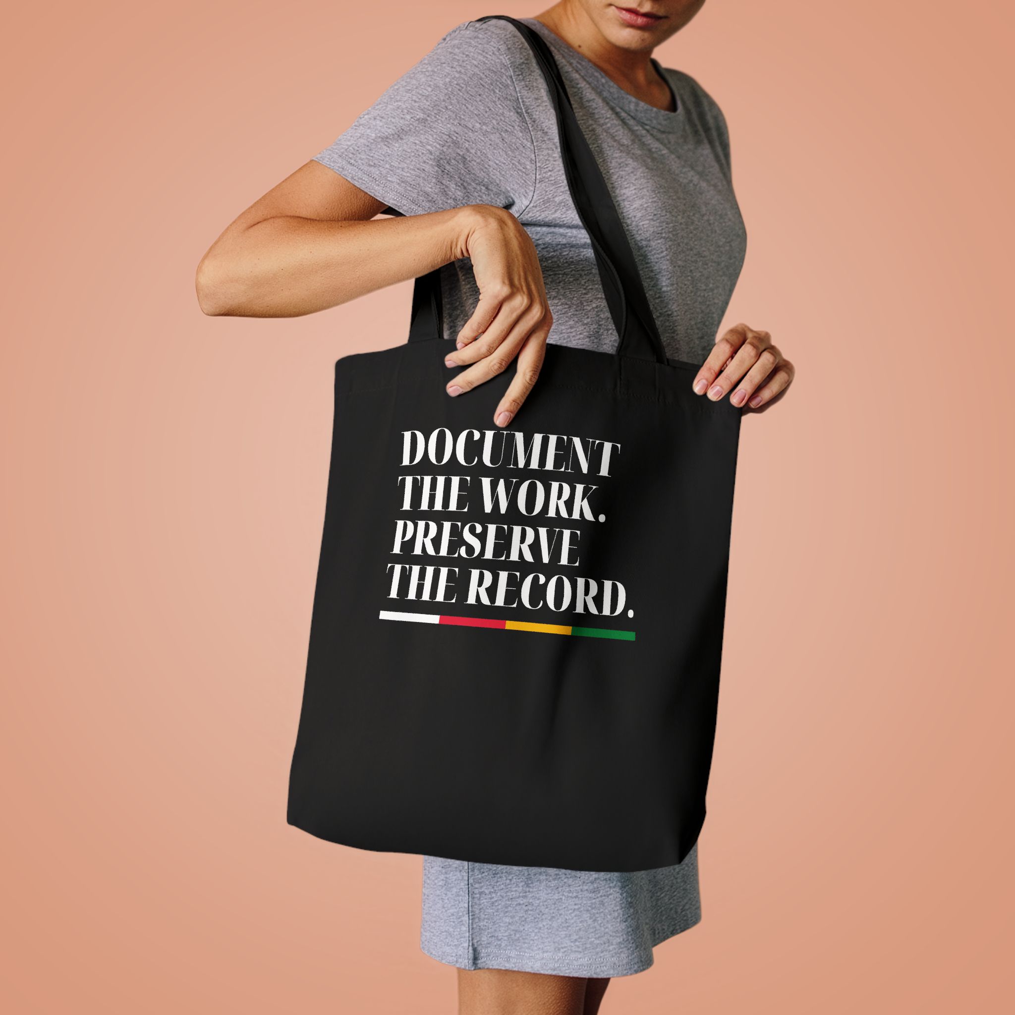 THROBLVK Document the Work Archive Tote - Image 4