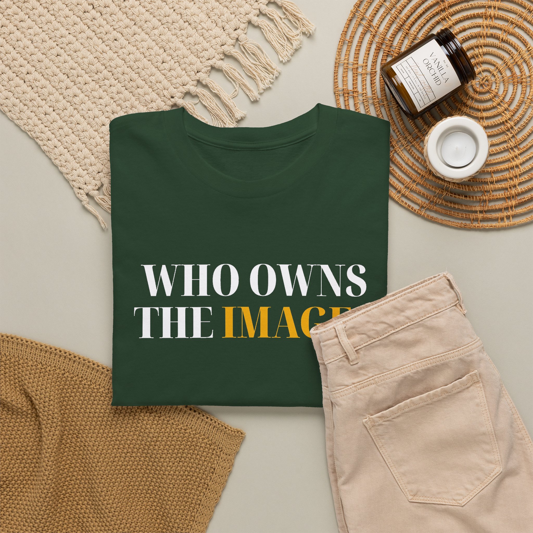 THROBLVK Who Owns the Image? Heavyweight Tee - Image 4